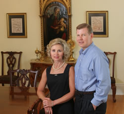 Dr. and Mrs. Glen McCreless in the Heritage Room